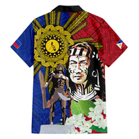 Philippines Lapu-Lapu Family Matching Tank Maxi Dress and Hawaiian Shirt Filipino Sun Tattoo With Yakan Pattern LT03 - Polynesian Pride