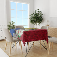 Philippines Lapu-Lapu Tablecloth Filipino Sun Tattoo With Yakan Pattern