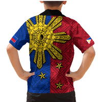 Philippines Sun Batok Tattoo Family Matching Mermaid Dress and Hawaiian Shirt Polynesian and Yakan Pattern LT03 - Polynesian Pride