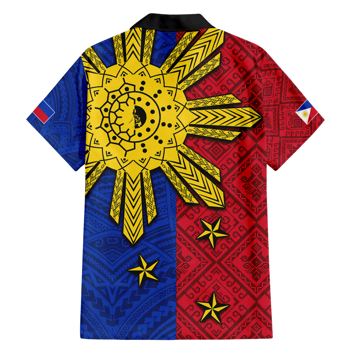 Philippines Sun Batok Tattoo Family Matching Summer Maxi Dress and Hawaiian Shirt Polynesian and Yakan Pattern LT03 - Polynesian Pride