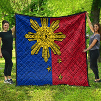 Philippines Sun Batok Tattoo Quilt Polynesian and Yakan Pattern