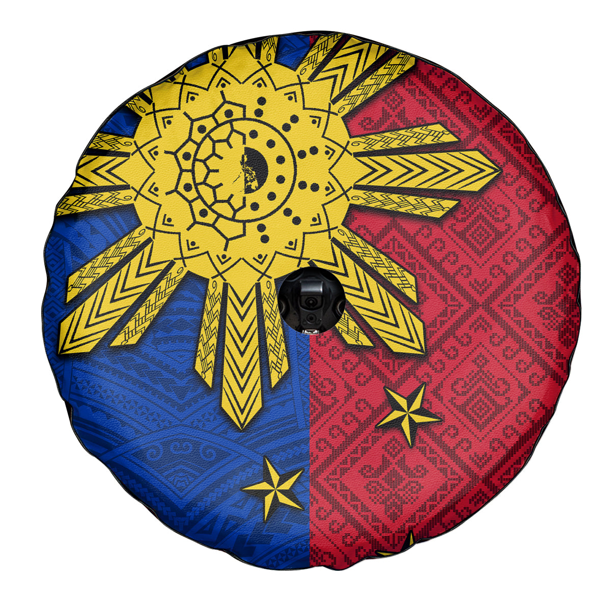 Philippines Sun Batok Tattoo Spare Tire Cover Polynesian and Yakan Pattern LT03 - Polynesian Pride