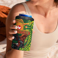 Proud of Manu'a Islands 4 in 1 Can Cooler Tumbler Rooster and Polynesian Art Wing Style LT03 - Polynesian Pride