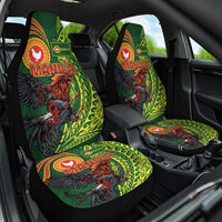 Proud of Manu'a Islands Car Seat Cover Rooster and Polynesian Art Wing Style LT03 One Size Green - Polynesian Pride
