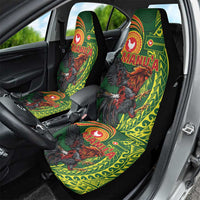Proud of Manu'a Islands Car Seat Cover Rooster and Polynesian Art Wing Style LT03 - Polynesian Pride