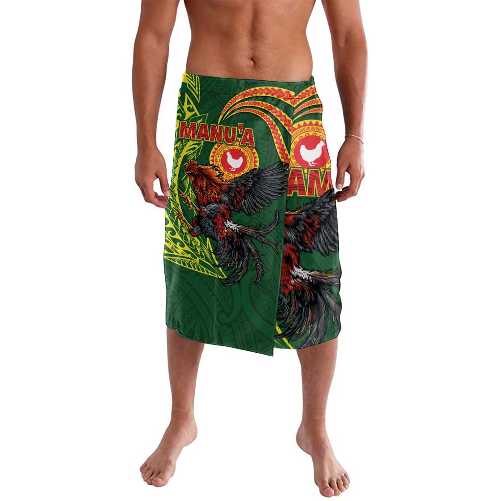 Proud of Manu'a Islands Lavalava Rooster and Polynesian Art Wing Style