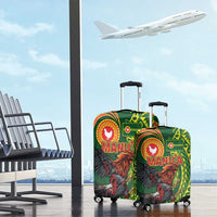 Proud of Manu'a Islands Luggage Cover Rooster and Polynesian Art Wing Style LT03 - Polynesian Pride