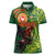 Proud of Manu'a Islands Women Polo Shirt Rooster and Polynesian Art Wing Style