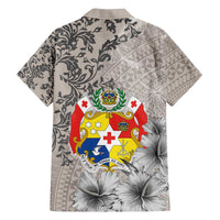 Tonga Culture Family Matching Puletasi and Hawaiian Shirt Ngatu Pattern and Blooming Hibiscus LT03 - Polynesian Pride