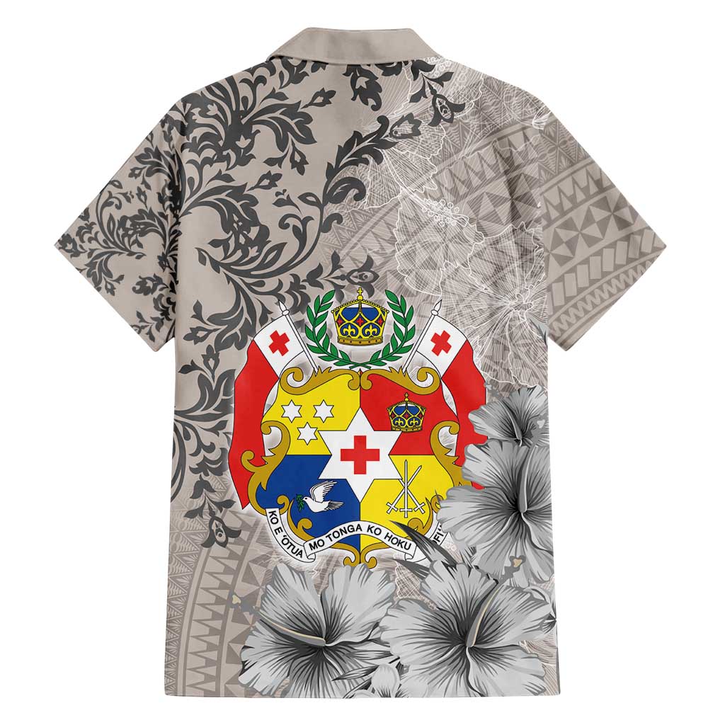 Tonga Culture Family Matching Summer Maxi Dress and Hawaiian Shirt Ngatu Pattern and Blooming Hibiscus LT03 - Polynesian Pride