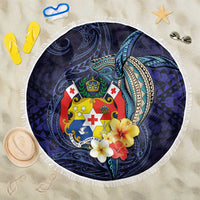 Tonga Vava'u Humpback Whale Blue Water Beach Blanket Polynesian Hibiscus Flowers
