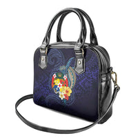 Tonga Vava'u Humpback Whale Blue Water Shoulder Handbag Polynesian Hibiscus Flowers