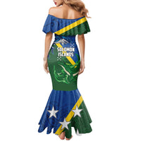 Solomon Islands Polynesian Tribal Shark and Crocodile Family Matching Mermaid Dress and Hawaiian Shirt LT03 - Polynesian Pride