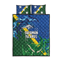 Solomon Islands Polynesian Tribal Shark and Crocodile Quilt Bed Set LT03 - Polynesian Pride
