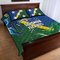 Solomon Islands Polynesian Tribal Shark and Crocodile Quilt Bed Set LT03 - Polynesian Pride