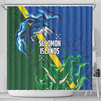 Solomon Islands Polynesian Tribal Shark and Crocodile Shower Curtain LT03 - Polynesian Pride
