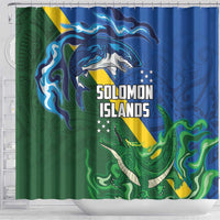 Solomon Islands Polynesian Tribal Shark and Crocodile Shower Curtain LT03 - Polynesian Pride