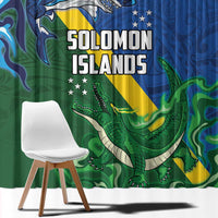 Solomon Islands Polynesian Tribal Shark and Crocodile Window Curtain LT03 - Polynesian Pride
