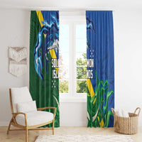 Solomon Islands Polynesian Tribal Shark and Crocodile Window Curtain LT03 - Polynesian Pride