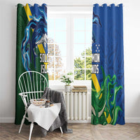 Solomon Islands Polynesian Tribal Shark and Crocodile Window Curtain LT03 - Polynesian Pride