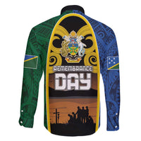 Solomon Islands Remembrance Day Family Matching Mermaid Dress and Hawaiian Shirt Lest We Forget and Polynesian Tattoo Pattern LT03 - Polynesian Pride