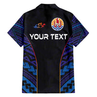 Personalised Tahiti Triathlon Polynesian Pattern Family Matching Short Sleeve Bodycon Dress and Hawaiian Shirt LT03 - Polynesian Pride