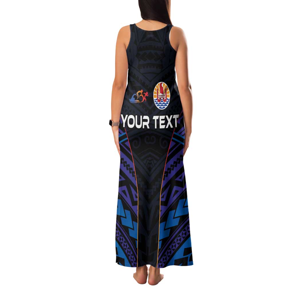 Personalised Tahiti Triathlon Polynesian Pattern Family Matching Tank Maxi Dress and Hawaiian Shirt LT03 - Polynesian Pride