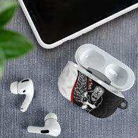 Personalised Aotearoa Lawn Bowls AirPods Case Maori Warrior and Silver Fern Sporty Style LT03 - Polynesian Pride