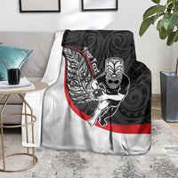 Personalised Aotearoa Lawn Bowls Blanket Maori Warrior and Silver Fern Sporty Style LT03 - Polynesian Pride