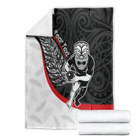 Personalised Aotearoa Lawn Bowls Blanket Maori Warrior and Silver Fern Sporty Style LT03 - Polynesian Pride
