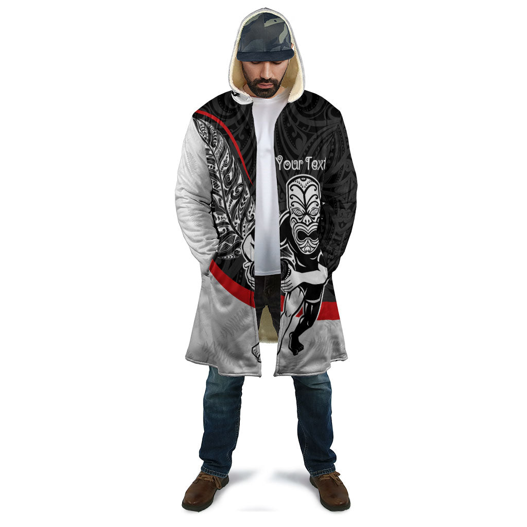 Personalised Aotearoa Lawn Bowls Cloak Maori Warrior and Silver Fern Sporty Style LT03 - Polynesian Pride