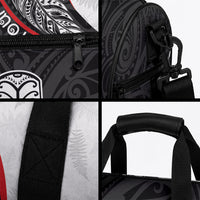 Personalised Aotearoa Lawn Bowls Duffle Bag Maori Warrior and Silver Fern Sporty Style LT03 - Polynesian Pride