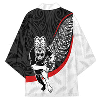 Personalised Aotearoa Lawn Bowls Kimono Maori Warrior and Silver Fern Sporty Style LT03 - Polynesian Pride