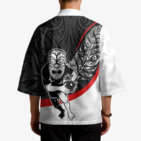Personalised Aotearoa Lawn Bowls Kimono Maori Warrior and Silver Fern Sporty Style LT03 - Polynesian Pride