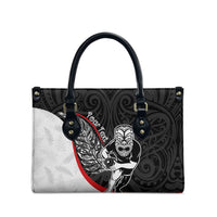 Personalised Aotearoa Lawn Bowls Leather Bag Maori Warrior and Silver Fern Sporty Style LT03 - Polynesian Pride