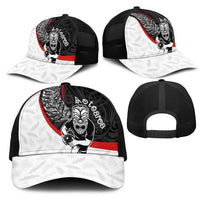 Aotearoa Lawn Bowls Mesh Trucker Cap Maori Warrior and Silver Fern Sporty Style LT03 - Polynesian Pride