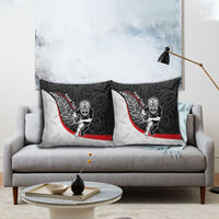 Personalised Aotearoa Lawn Bowls Pillow Cover Maori Warrior and Silver Fern Sporty Style LT03 - Polynesian Pride