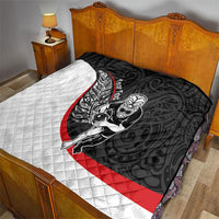 Personalised Aotearoa Lawn Bowls Quilt Maori Warrior and Silver Fern Sporty Style LT03 - Polynesian Pride