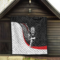 Personalised Aotearoa Lawn Bowls Quilt Maori Warrior and Silver Fern Sporty Style LT03 - Polynesian Pride