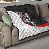 Personalised Aotearoa Lawn Bowls Quilt Maori Warrior and Silver Fern Sporty Style LT03 - Polynesian Pride