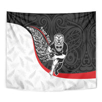 Personalised Aotearoa Lawn Bowls Tapestry Maori Warrior and Silver Fern Sporty Style LT03 - Polynesian Pride