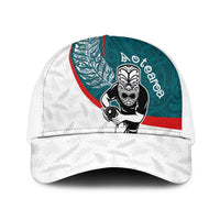 Aotearoa Lawn Bowls Baseball Net Cap Maori Warrior and Silver Fern Sporty Style Teal LT03 One Size White Teal - Polynesian Pride
