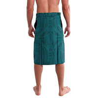 Aotearoa Lawn Bowls Lavalava Maori Warrior and Silver Fern Sporty Style Teal LT03 - Polynesian Pride