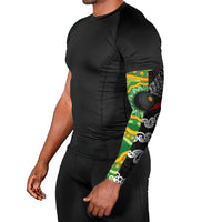 Personalised Aotearoa and Australia Lawn Bowls Arm Sleeves Maori Fern and Aboriginal Pattern LT03 - Polynesian Pride