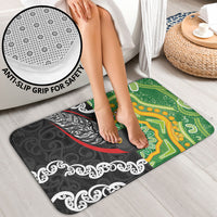 Personalised Aotearoa and Australia Lawn Bowls Bathroom Set Maori Fern and Aboriginal Pattern LT03 - Polynesian Pride