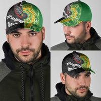 Aotearoa and Australia Lawn Bowls Classic Cap Maori Fern and Aboriginal Pattern LT03 - Polynesian Pride