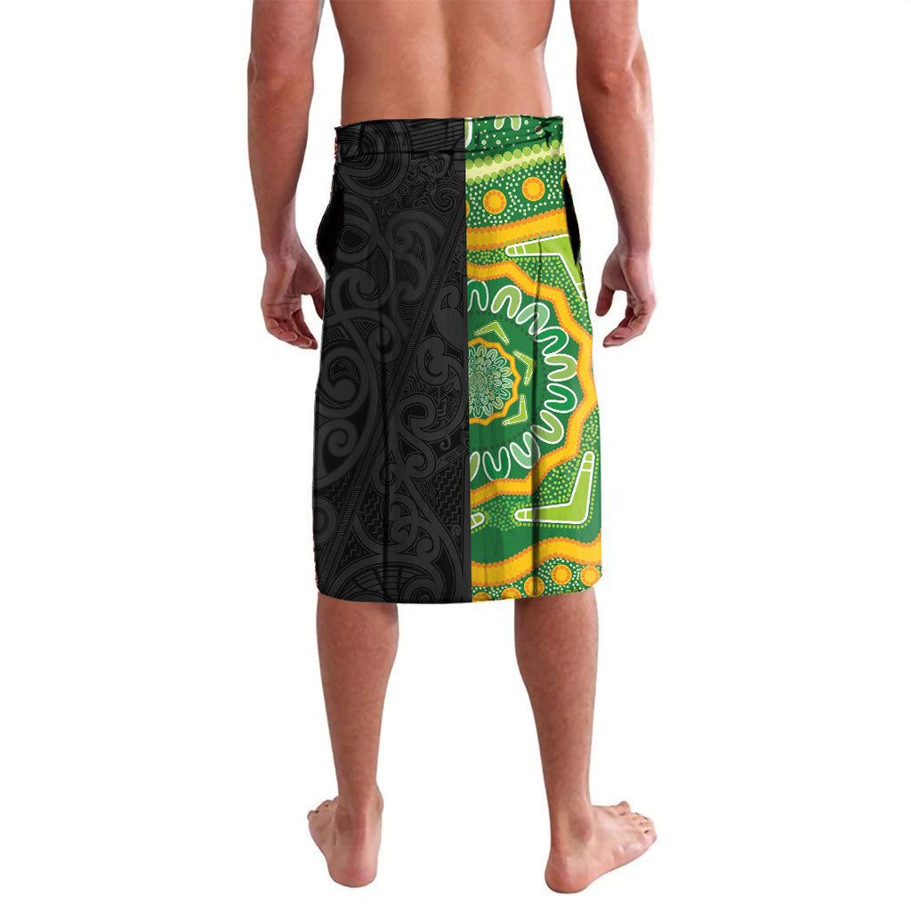 Aotearoa and Australia Lawn Bowls Lavalava Maori Fern and Aboriginal Pattern LT03 - Polynesian Pride