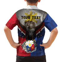 Custom Philippines World Champion Boxing Kid Hawaiian Shirt Eagle-Grunge Design LT03 - Polynesian Pride