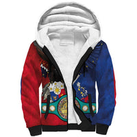 Custom Philippines World Champion Boxing Sherpa Hoodie Eagle-Grunge Design LT03 Unisex Multicolor - Polynesian Pride