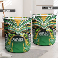 Cook Islands Rugby League Laundry Basket Avaiki Tatau Tribal Motifs Black Color LT03 - Polynesian Pride